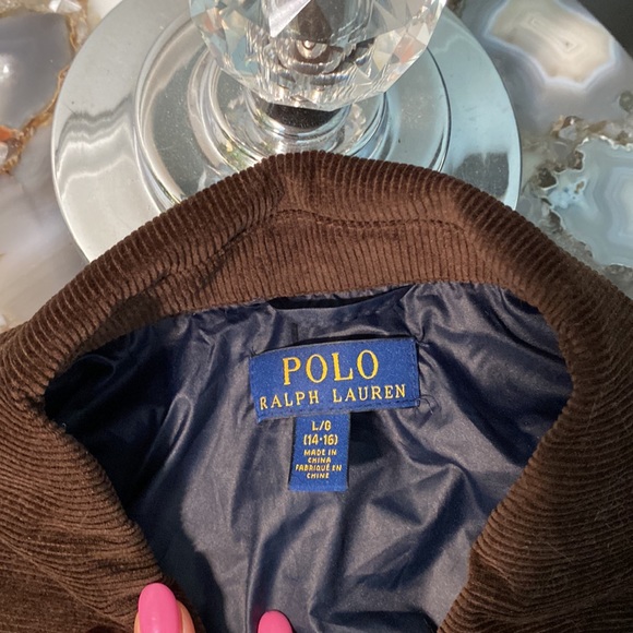 Polo Ralph Lauren Quilted Coat with corduroy trim. Like new condition. - Picture 4 of 6